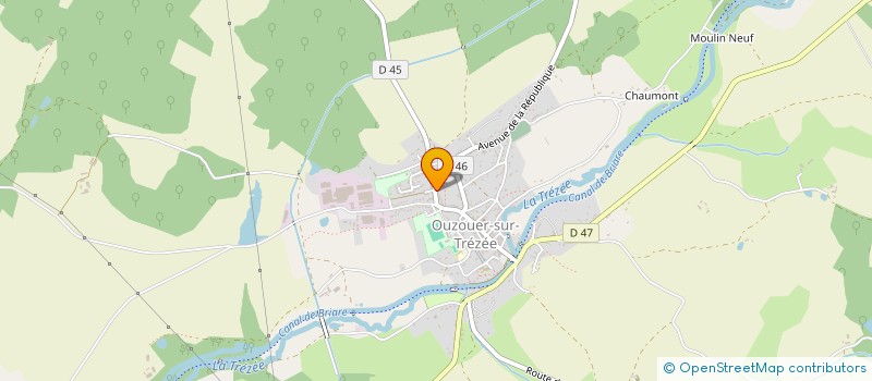 localisation de l'entreprise MADAME CHRISTELLE BENOIST  OUZOUER-SUR-TREZEE
