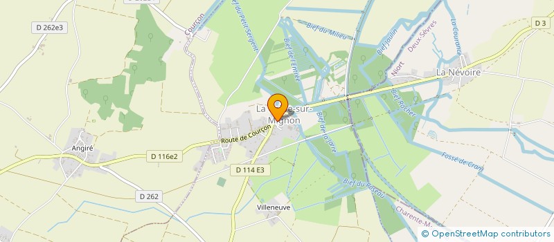 localisation de l'entreprise MADAME CHRISTELLE BERGEGERE  LA GREVE-SUR-MIGNON