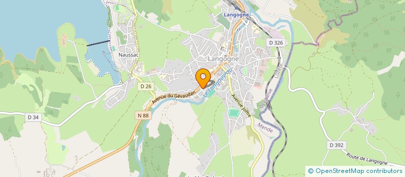 localisation de l'entreprise MADAME CHRISTELLE BERGERET  LANGOGNE