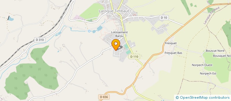 localisation de l'entreprise MADAME CHRISTELLE BERNADOU  LAROQUE-TIMBAUT