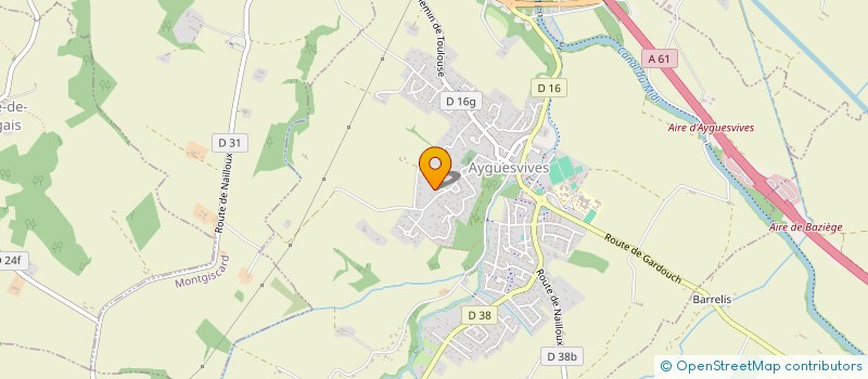 localisation de l'entreprise MADAME CHRISTELLE BERNARD  AYGUESVIVES