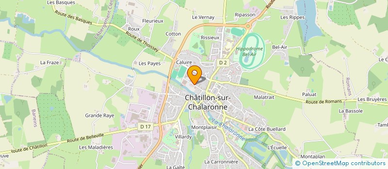 localisation de l'entreprise MADAME CHRISTELLE BERNARD à CHATILLON-SUR-CHALARONNE
