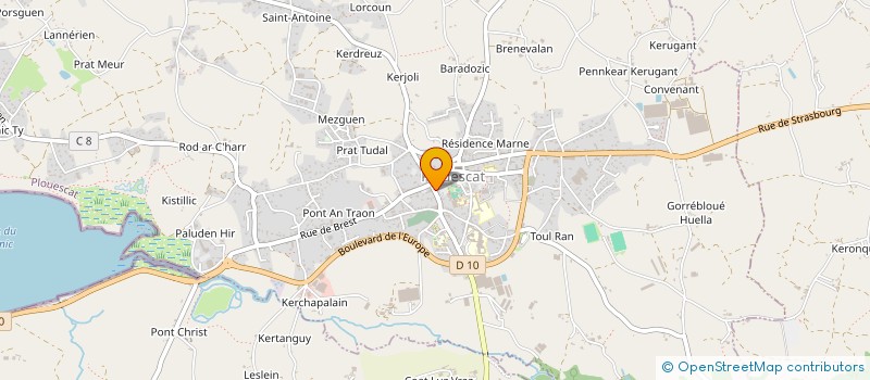 localisation de l'entreprise MADAME CHRISTELLE BERNICOT  PLOUESCAT