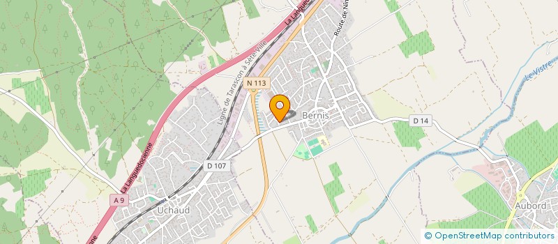 localisation de l'entreprise MADAME CHRISTELLE BERTAUX  BERNIS