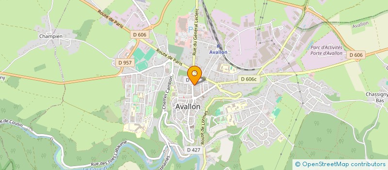 localisation de l'entreprise MADAME CHRISTELLE BERTET à AVALLON