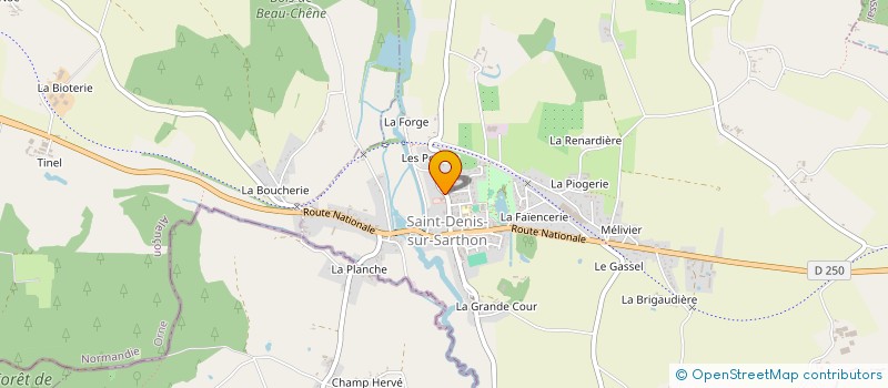 localisation de l'entreprise MADAME CHRISTELLE BERTHELEMY à SAINT-DENIS-SUR-SARTHON