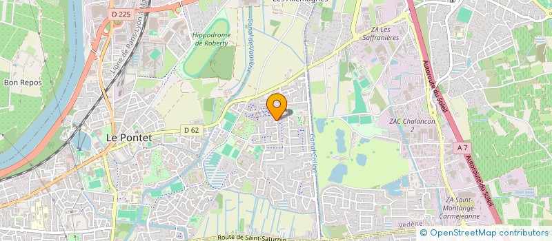 localisation de l'entreprise MADAME CHRISTELLE BERTHIEUX  LE PONTET