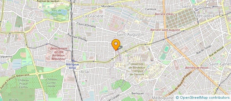 localisation de l'entreprise MADAME CHRISTELLE BERTOMEU  BORDEAUX