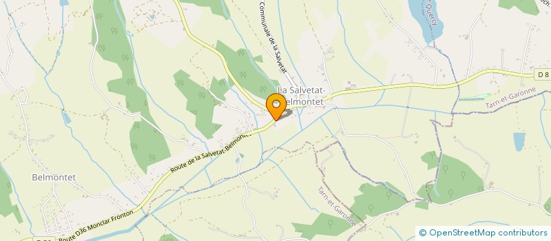 localisation de l'entreprise MADAME CHRISTELLE BETEILLE  LA SALVETAT-BELMONTET