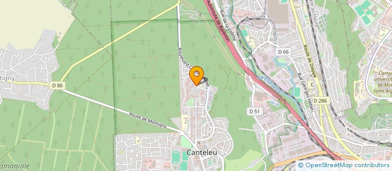 localisation de l'entreprise MADAME CHRISTELLE BEURNE  CANTELEU