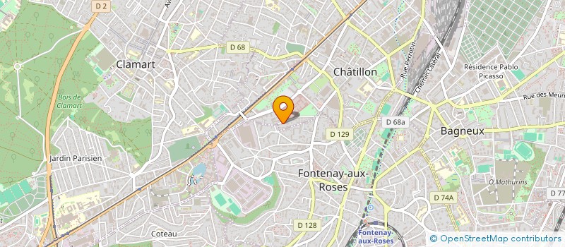 localisation de l'entreprise MADAME CHRISTELLE BIEUVILLE  CHATILLON