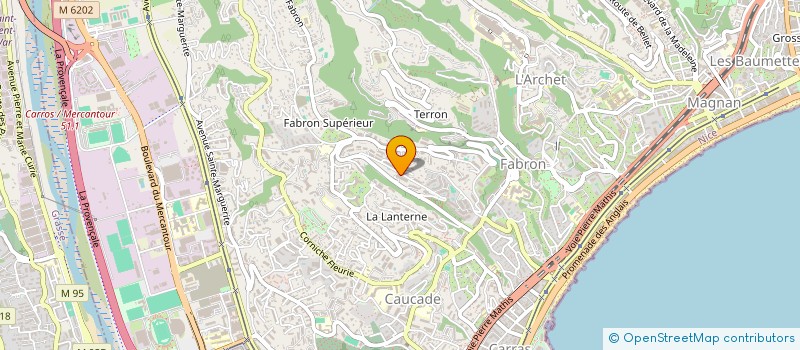localisation de l'entreprise MADAME CHRISTELLE BIEUX à NICE
