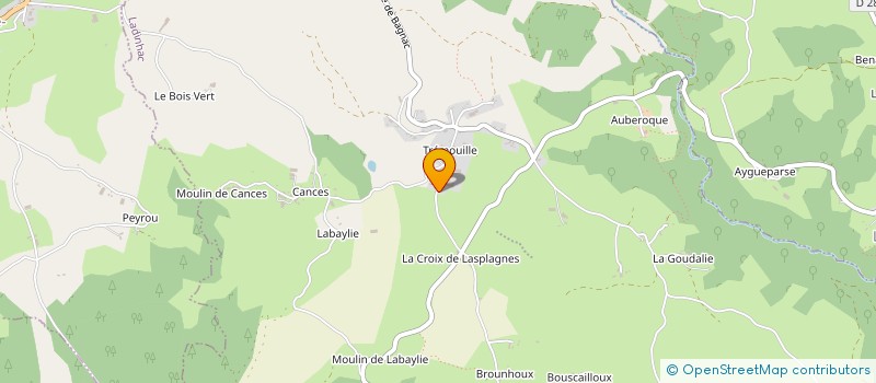 localisation de l'entreprise MADAME CHRISTELLE BIOULAC à LADINHAC
