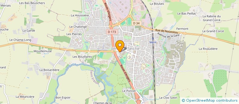 localisation de l'entreprise MADAME CHRISTELLE BIRON  VERN-SUR-SEICHE