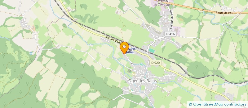 localisation de l'entreprise MADAME CHRISTELLE BIROU  OGEU-LES-BAINS