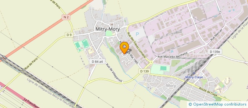 localisation de l'entreprise MADAME CHRISTELLE BIS  MITRY-MORY