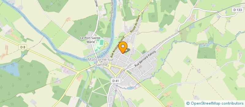 localisation de l'entreprise MADAME CHRISTELLE BIZERY  MALICORNE SUR SARTHE