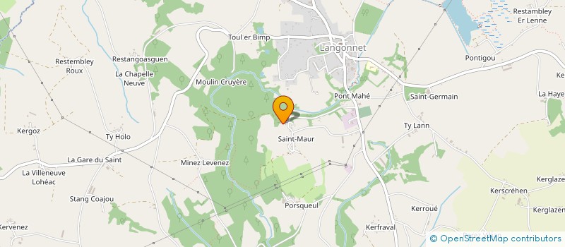 localisation de l'entreprise MADAME CHRISTELLE BIZET  PRIZIAC