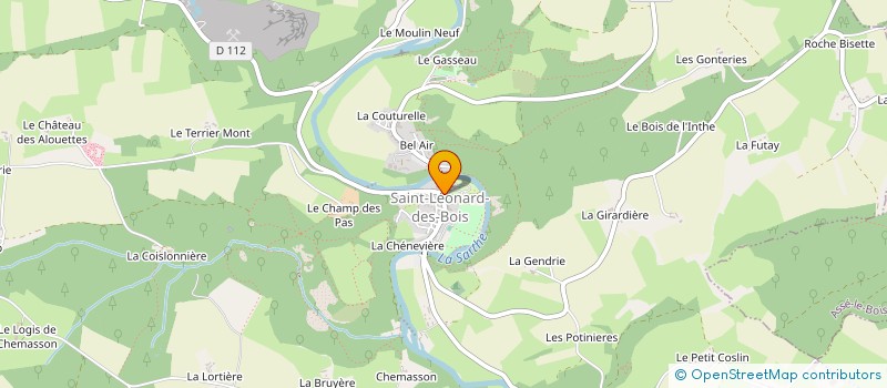 localisation de l'entreprise MADAME CHRISTELLE BLANCHARD à SAINT-LEONARD-DES-BOIS