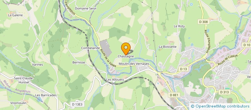 localisation de l'entreprise MADAME CHRISTELLE BLANCHIER  SAINT-JEAN-LA-BUSSIERE