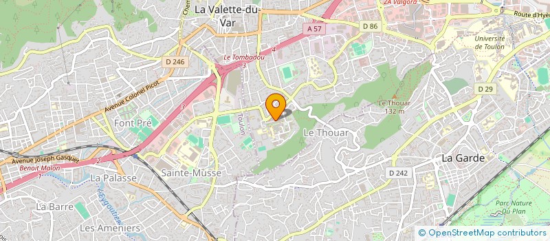 localisation de l'entreprise MADAME CHRISTELLE BLANCO à LA VALETTE-DU-VAR
