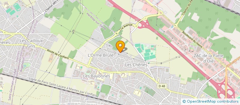 localisation de l'entreprise MADAME CHRISTELLE BOCQUILLON à HERBLAY-SUR-SEINE