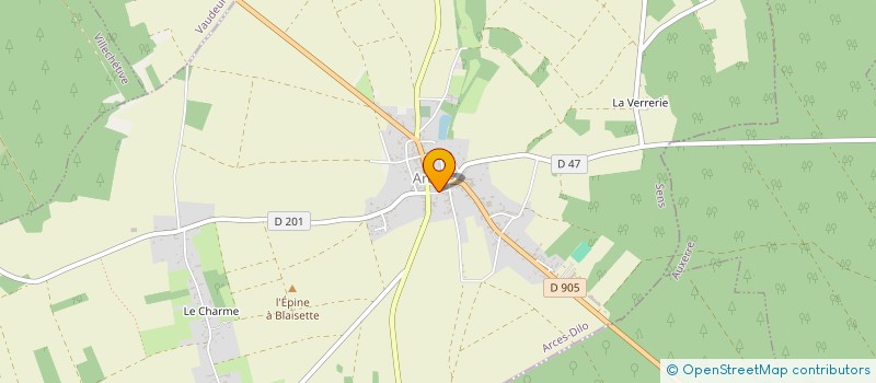 localisation de l'entreprise MADAME CHRISTELLE BODUIN  ARCES-DILO