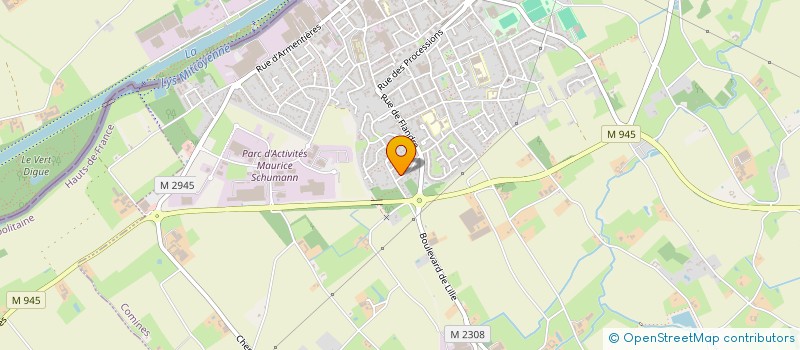 localisation de l'entreprise MADAME CHRISTELLE BOIS  COMINES