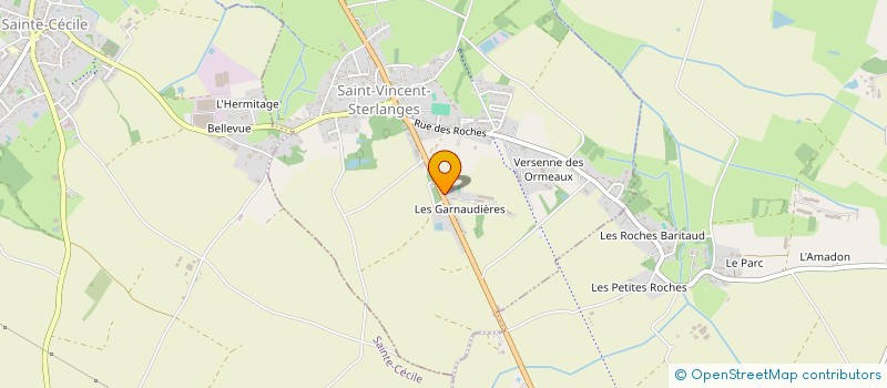 localisation de l'entreprise MADAME CHRISTELLE BOISSELEAU  SAINT-VINCENT-STERLANGES