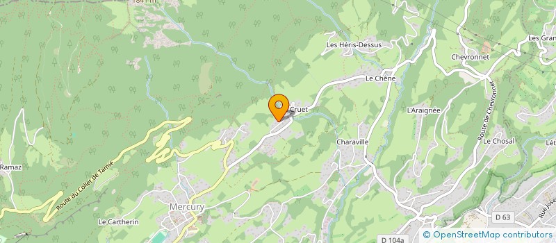 localisation de l'entreprise MADAME CHRISTELLE BOMPAS  MERCURY