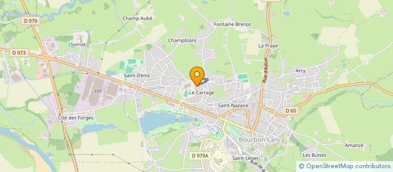 localisation de l'entreprise MADAME CHRISTELLE BONHOMME  BOURBON-LANCY