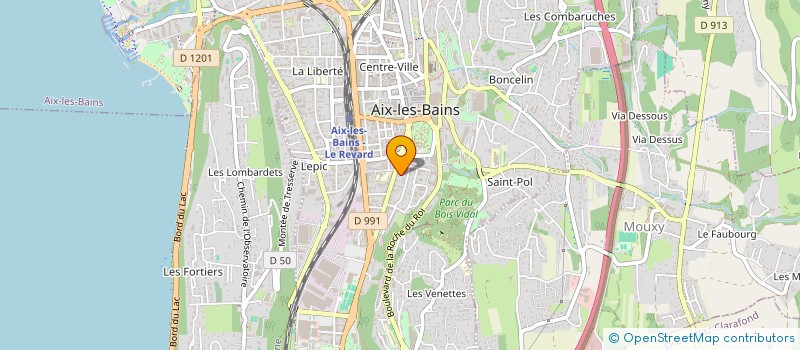 localisation de l'entreprise MADAME CHRISTELLE BONIN  AIX-LES-BAINS