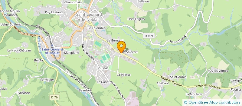 localisation de l'entreprise MADAME CHRISTELLE BONNAFET  SAINT-LEONARD-DE-NOBLAT