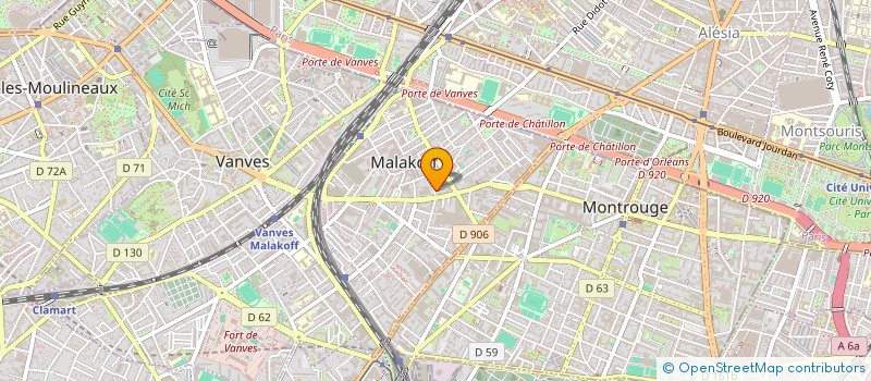localisation de l'entreprise MADAME CHRISTELLE BONNAUDAT à MALAKOFF