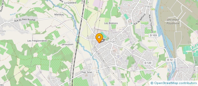 localisation de l'entreprise MADAME CHRISTELLE BONNENFANT à LINARS