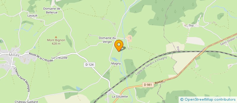 localisation de l'entreprise MADAME CHRISTELLE BOUCHET  MILLAY