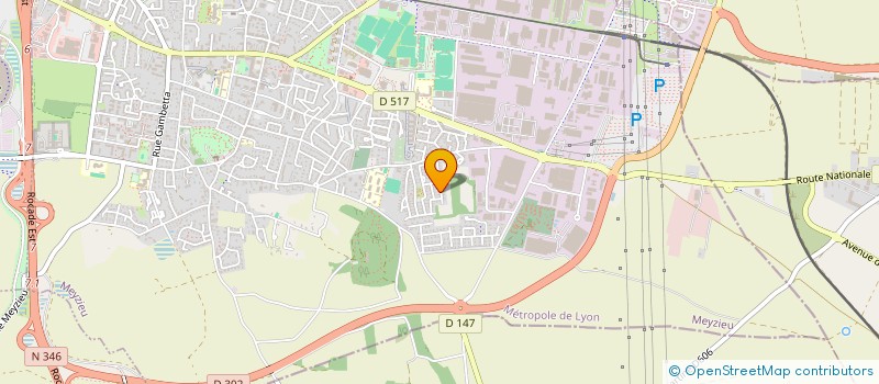 localisation de l'entreprise MADAME CHRISTELLE BOUILLOT  MEYZIEU