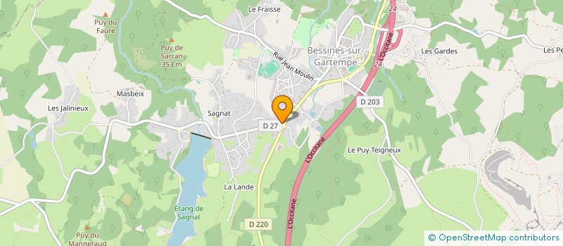 localisation de l'entreprise MADAME CHRISTELLE BOULAUD  BESSINES-SUR-GARTEMPE