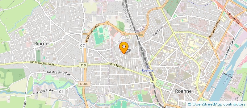 localisation de l'entreprise MADAME CHRISTELLE BOULIN  ROANNE