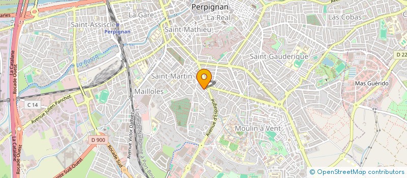 localisation de l'entreprise MADAME CHRISTELLE BOURBON  PERPIGNAN