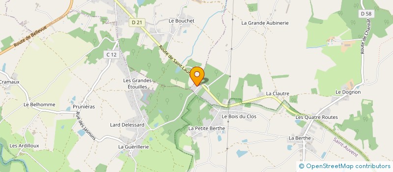 localisation de l'entreprise MADAME CHRISTELLE BOUTHET  SAINT-MARTIN-DE-JUSSAC