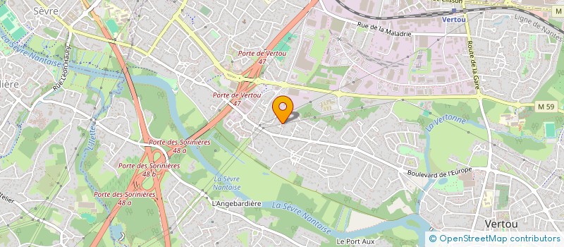 localisation de l'entreprise MADAME CHRISTELLE BOUTTE  VERTOU