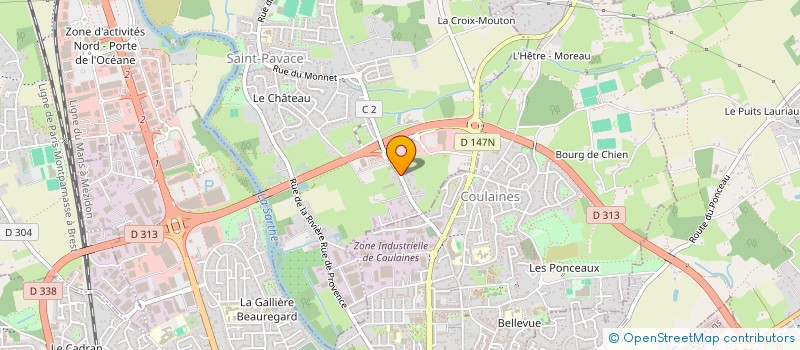 localisation de l'entreprise MADAME CHRISTELLE BOUTTIER  SAINT-PAVACE