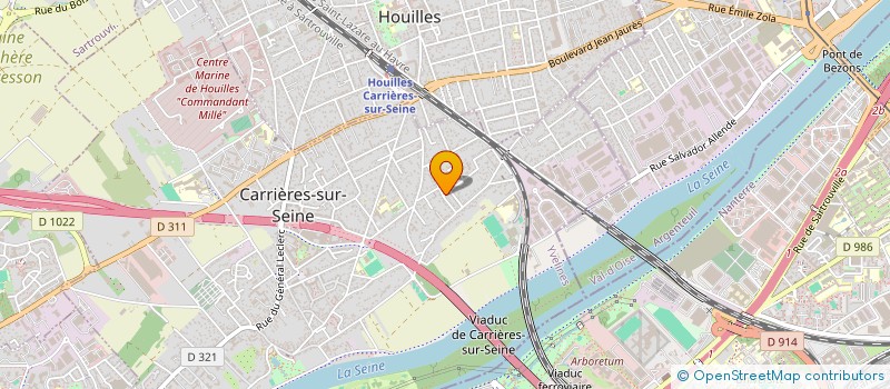 localisation de l'entreprise MADAME CHRISTELLE BOUVARD  CARRIERES-SUR-SEINE