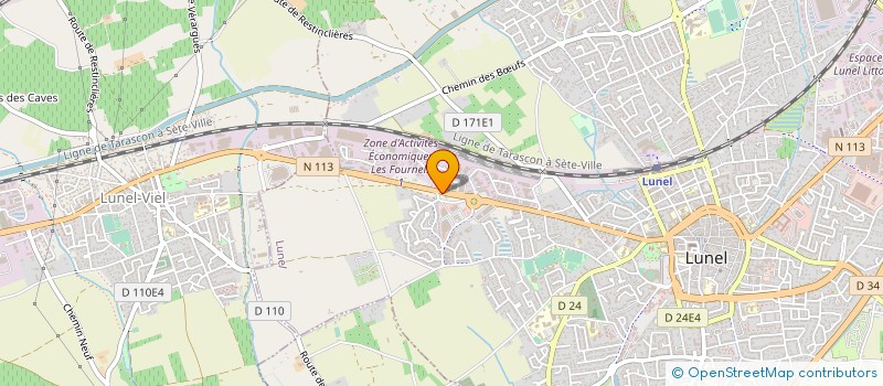 localisation de l'entreprise MADAME CHRISTELLE BOUVIER  LUNEL