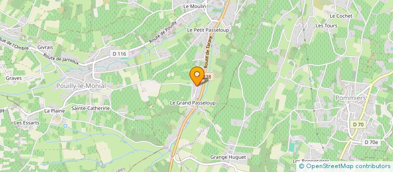 localisation de l'entreprise MADAME CHRISTELLE BRANCHE à PORTE DES PIERRES DOREES