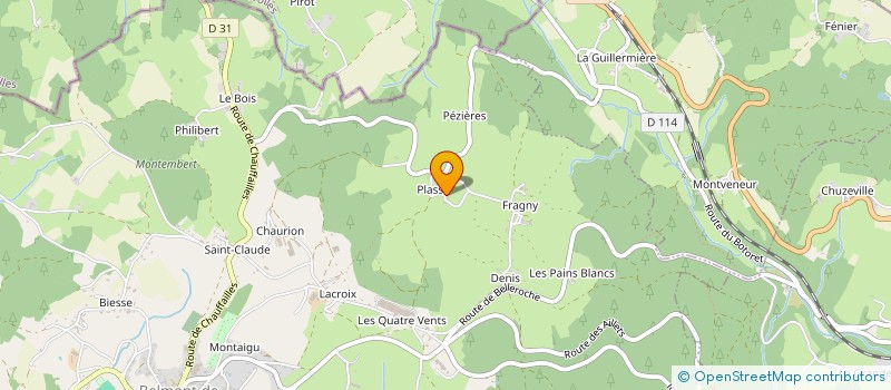 localisation de l'entreprise MADAME CHRISTELLE BRANCHET  BAUDEMONT