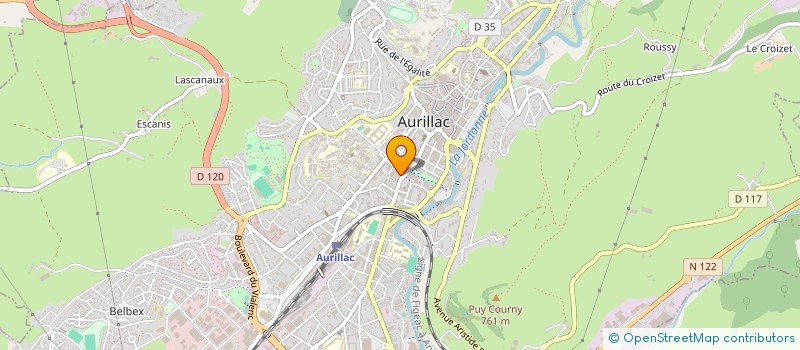 localisation de l'entreprise MADAME CHRISTELLE BRENOT à AURILLAC