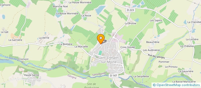 localisation de l'entreprise MADAME CHRISTELLE BRETAUDEAU à SEVREMOINE