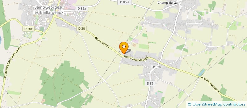 localisation de l'entreprise MADAME CHRISTELLE BRETHENOUX  SAINT-GEORGES-LES-BAILLARGEAUX